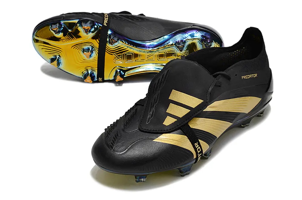 Adidas Predator Elite Foldover Tongue FG - Black/Gold/Black