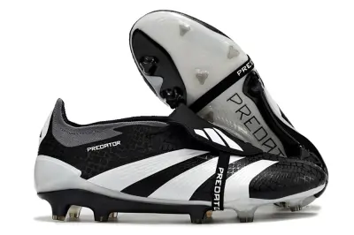 Adidas Predator Elite Foldover Tongue FG - Black/Crisp White/Dynamic Grey