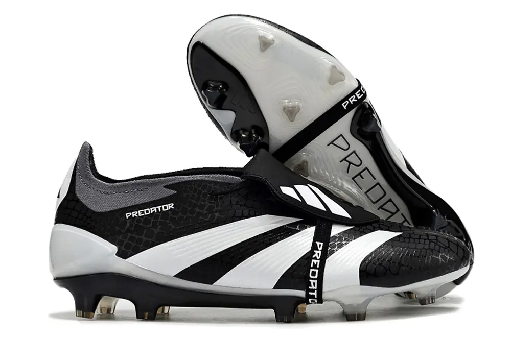 Adidas Predator Elite Foldover Tongue FG - Black/Crisp White/Dynamic Grey
