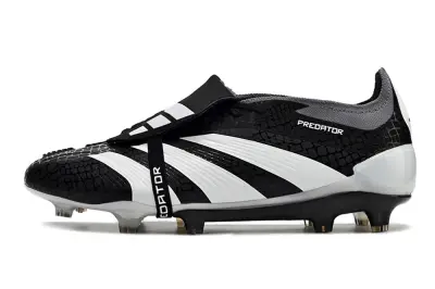 Adidas Predator Elite Foldover Tongue FG - Black/Crisp White/Dynamic Grey