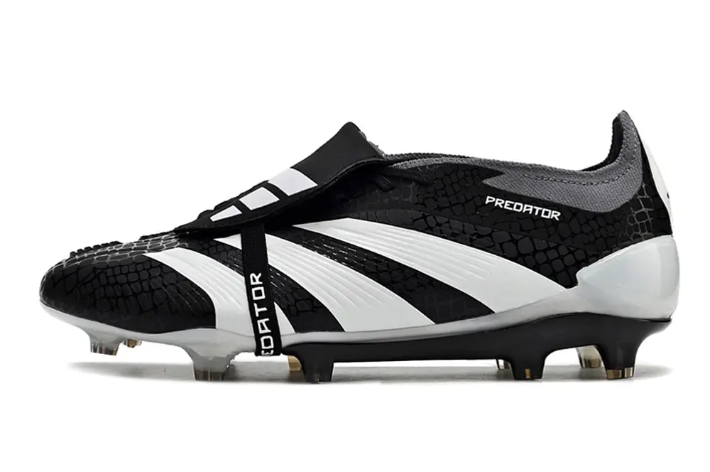Adidas Predator Elite Foldover Tongue FG - Black/Crisp White/Dynamic Grey
