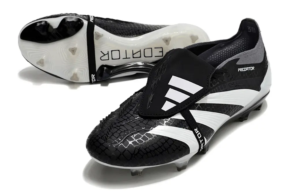 Adidas Predator Elite Foldover Tongue FG - Black/Crisp White/Dynamic Grey