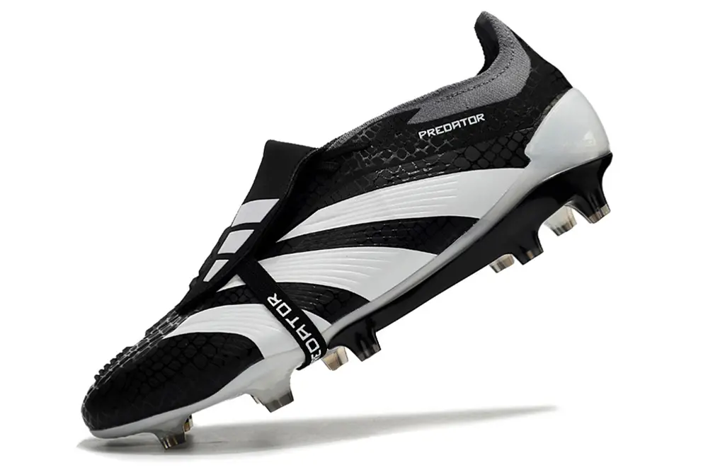 Adidas Predator Elite Foldover Tongue FG - Black/Crisp White/Dynamic Grey
