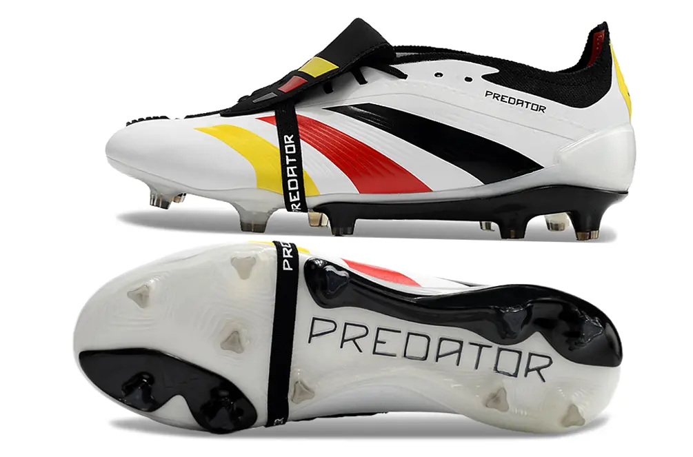 Adidas Predator Elite Foldover Tongue FG - White/Bright Yellow/Crimson Red