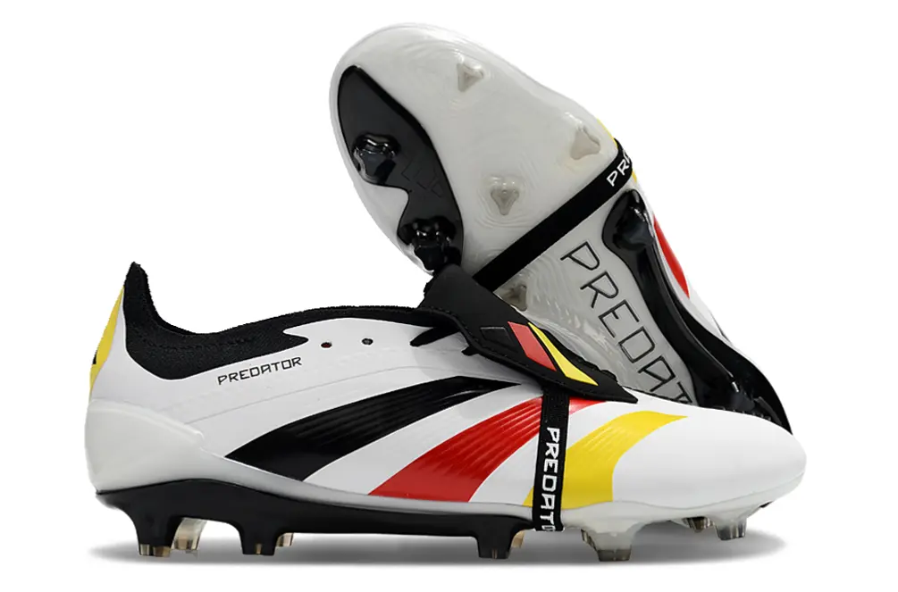 Adidas Predator Elite Foldover Tongue FG - White/Bright Yellow/Crimson Red