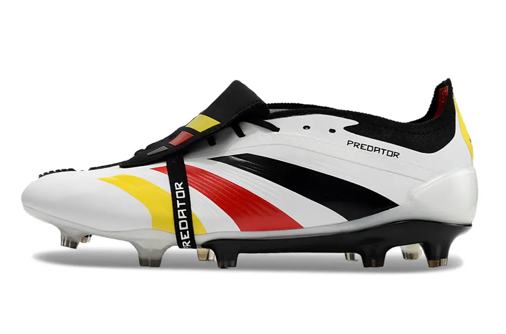 Adidas Predator Elite Foldover Tongue FG - White/Bright Yellow/Crimson Red