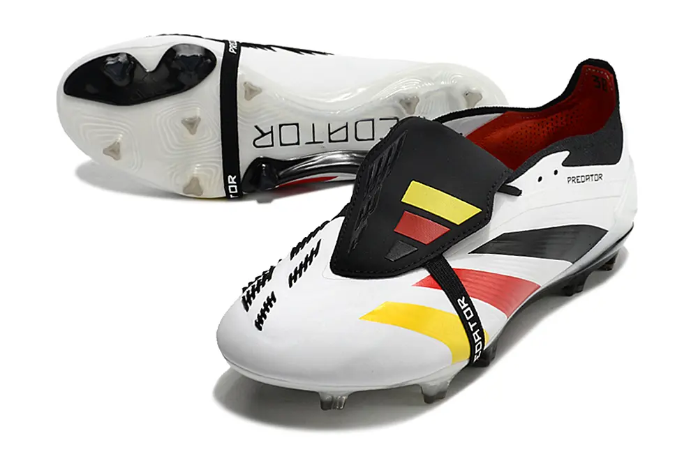 Adidas Predator Elite Foldover Tongue FG - White/Bright Yellow/Crimson Red