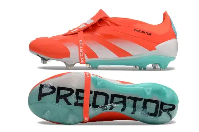 Adidas Predator Elite Foldover Tongue FG - Orange/Neon Orange/Turquoise Blue