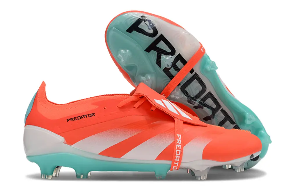 Adidas Predator Elite Foldover Tongue FG - Orange/Neon Orange/Turquoise Blue