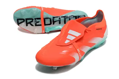 Adidas Predator Elite Foldover Tongue FG - Orange/Neon Orange/Turquoise Blue