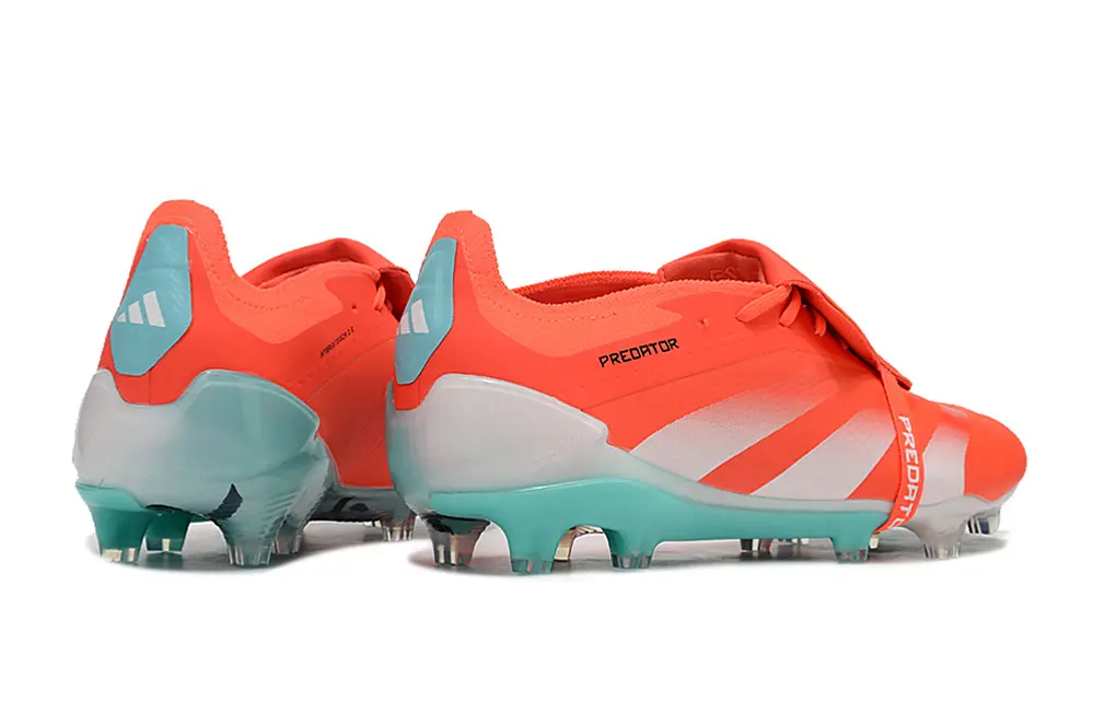 Adidas Predator Elite Foldover Tongue FG - Orange/Neon Orange/Turquoise Blue