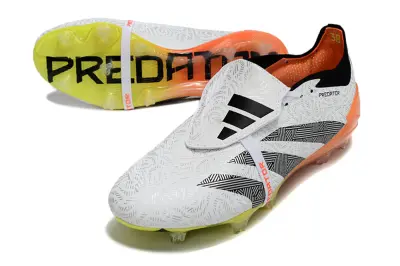 Adidas Predator Elite Foldover Tongue FG - White/Flame Orange/Electric Yellow
