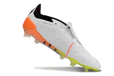 Adidas Predator Elite Foldover Tongue FG - White/Flame Orange/Electric Yellow