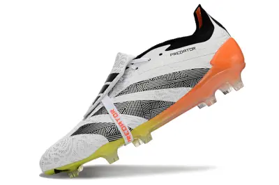 Adidas Predator Elite Foldover Tongue FG - White/Flame Orange/Electric Yellow