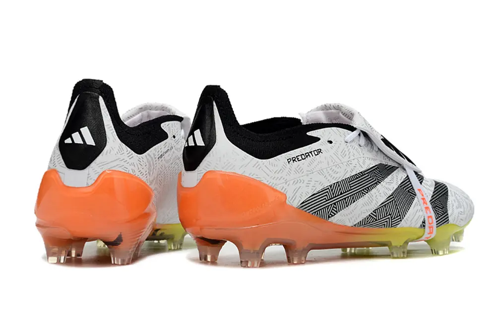 Adidas Predator Elite Foldover Tongue FG - White/Flame Orange/Electric Yellow