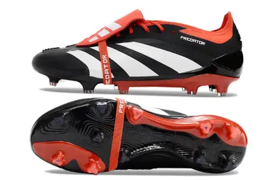 Adidas Predator Elite Foldover Tongue FG - Black/Fiery Red/White