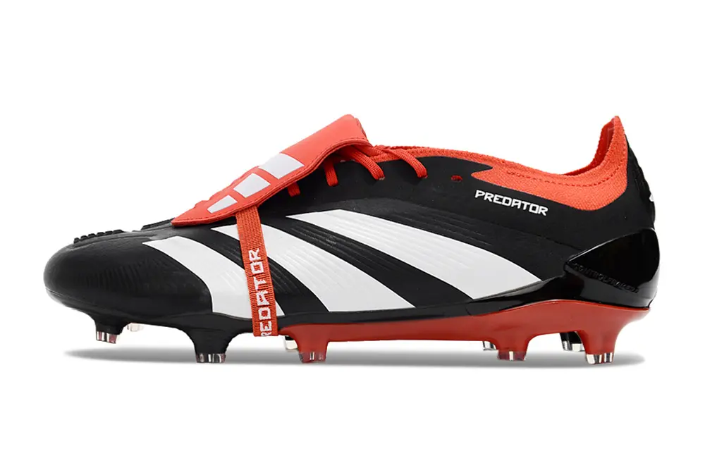 Adidas Predator Elite Foldover Tongue FG - Black/Fiery Red/White