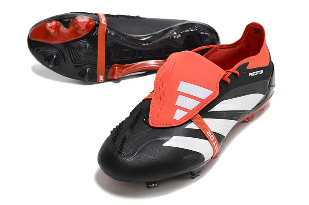 Adidas Predator Elite Foldover Tongue FG - Black/Fiery Red/White
