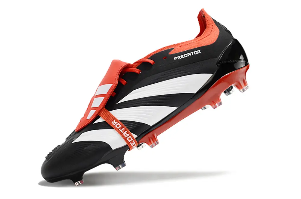 Adidas Predator Elite Foldover Tongue FG - Black/Fiery Red/White