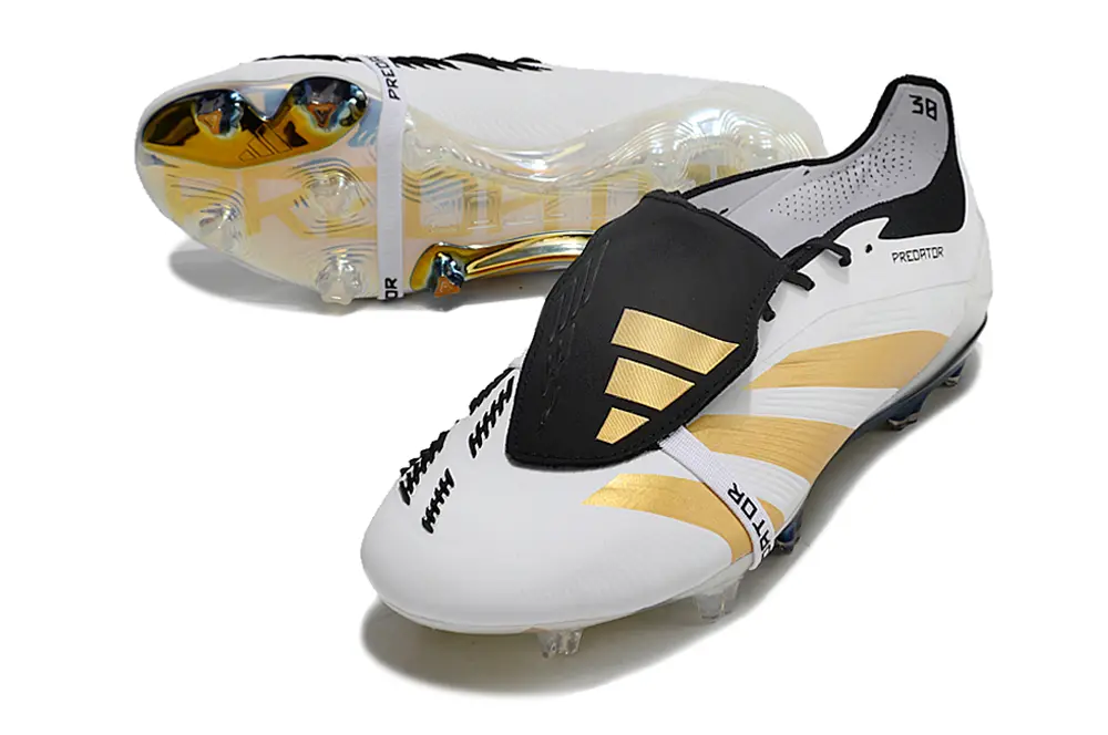 Adidas Predator Elite Foldover Tongue FG - White/Gold/Black