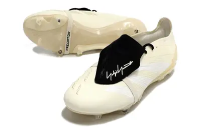 Y-3 x Adidas Predator Elite Foldover Tongue FG - White/Creamy Ivory/Sleek Black