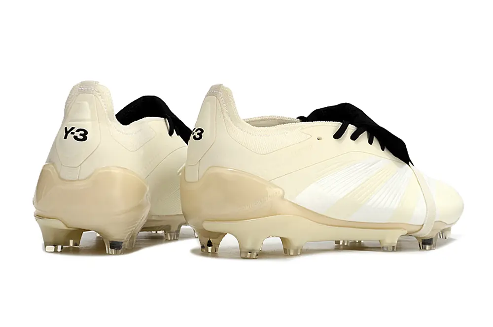 Y-3 x Adidas Predator Elite Foldover Tongue FG - White/Creamy Ivory/Sleek Black