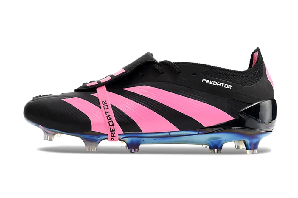 Adidas Predator Elite Foldover Tongue FG - Black/Neon Pink/Metallic Blue