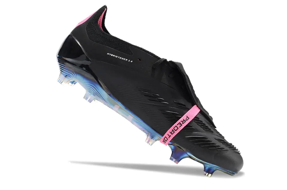 Adidas Predator Elite Foldover Tongue FG - Black/Neon Pink/Metallic Blue
