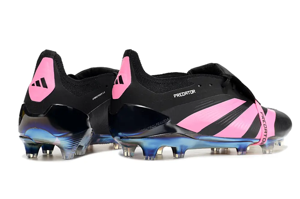 Adidas Predator Elite Foldover Tongue FG - Black/Neon Pink/Metallic Blue