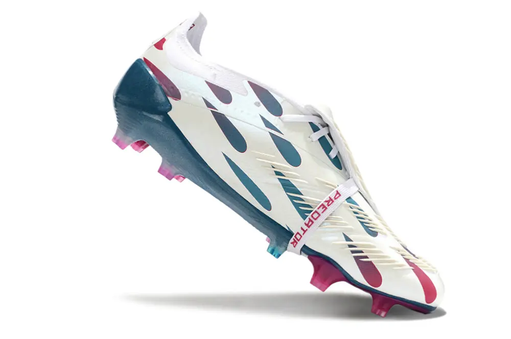Adidas Predator Elite Foldover Tongue FG - White/Crimson Red/Aqua Blue