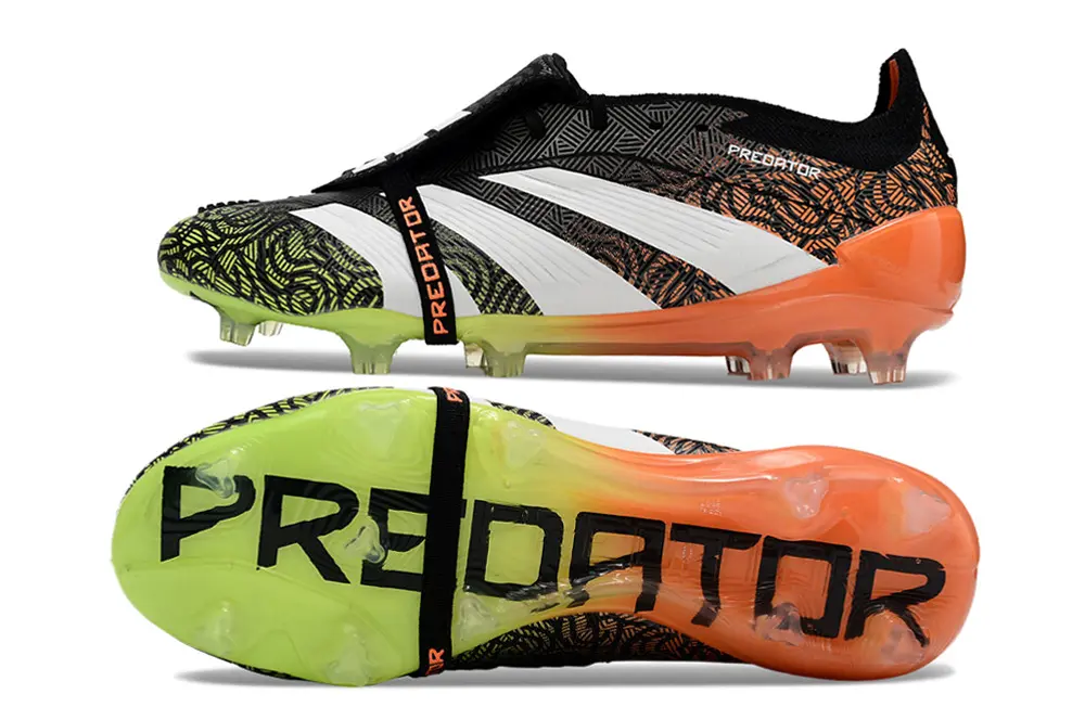 Adidas Predator Elite Foldover Tongue FG - Yellow/Neon Yellow/Orange Blaze
