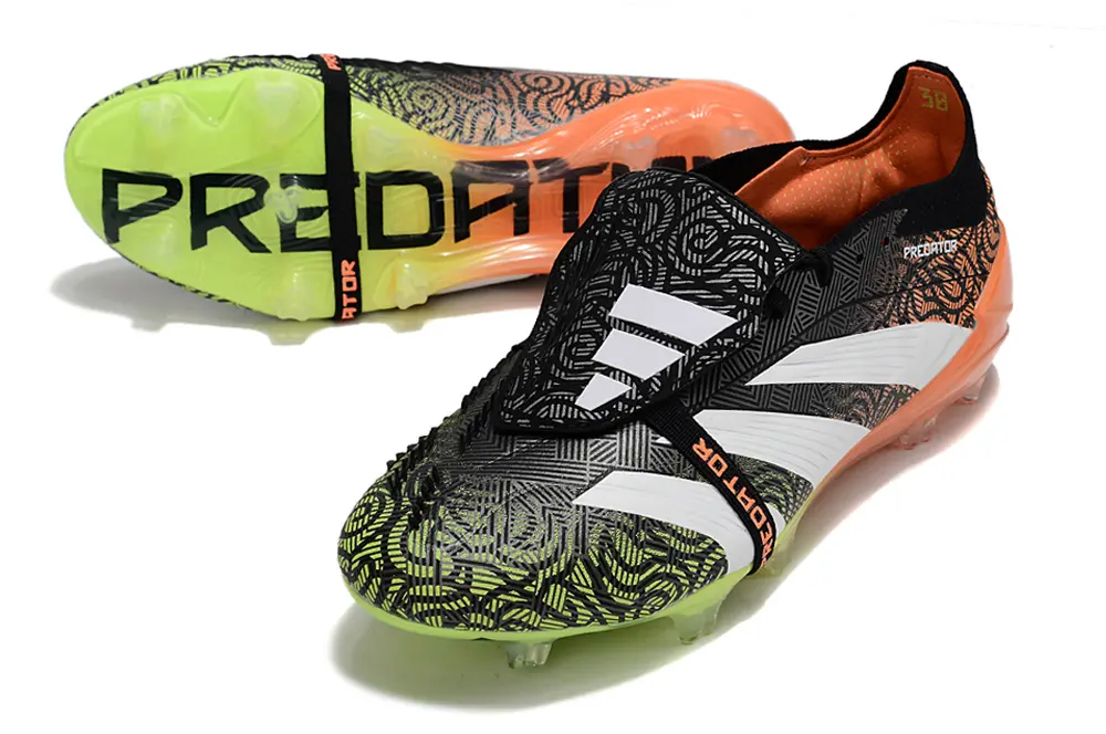 Adidas Predator Elite Foldover Tongue FG - Yellow/Neon Yellow/Orange Blaze