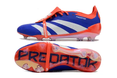 Adidas Predator Elite Foldover Tongue FG - Blue/Electric Orange/Radiant Blue