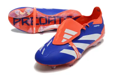 Adidas Predator Elite Foldover Tongue FG - Blue/Electric Orange/Radiant Blue