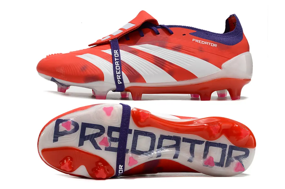 Adidas Predator Elite Foldover Tongue FG - Red/Crimson Blaze/Deep Purple