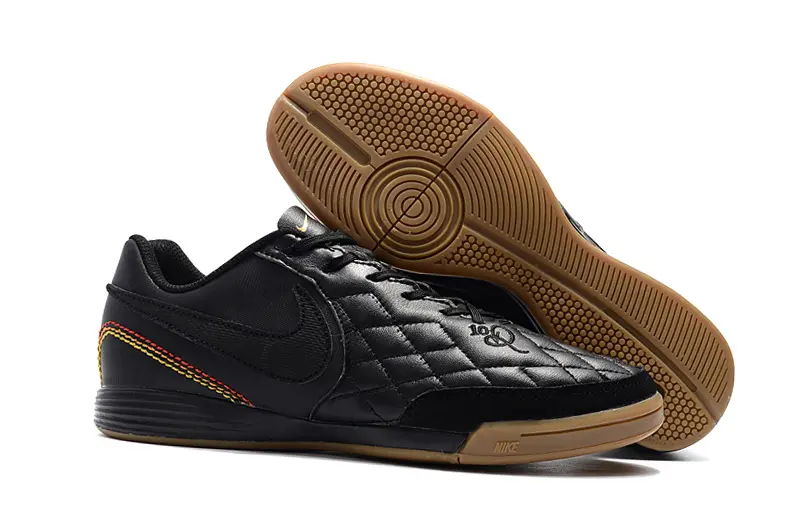 Nike Tiempo Ligera IV 10R IC - Black/Midnight Black/Gum Sole