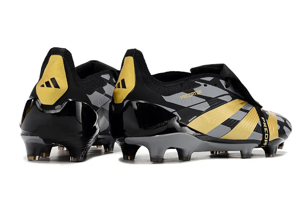 Adidas Predator Elite Foldover Tongue FG - Black/Metallic Gold/Graphite Gray
