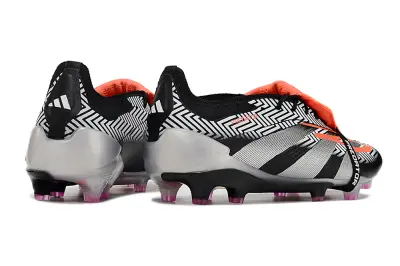 Adidas Predator Elite Foldover Tongue FG - Black/Electric Orange/Metallic Silver