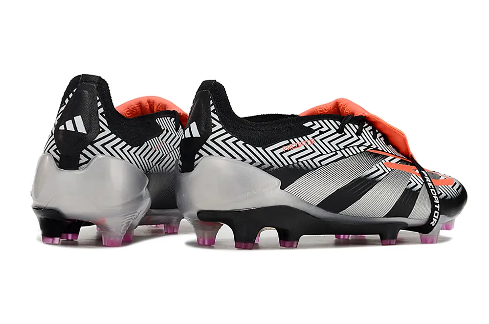 Adidas Predator Elite Foldover Tongue FG - Black/Electric Orange/Metallic Silver