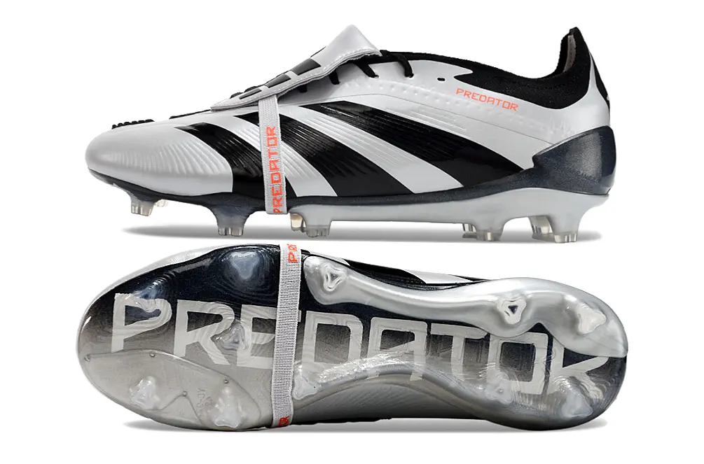 Adidas Predator Elite Foldover Tongue FG - Silver/Black/White