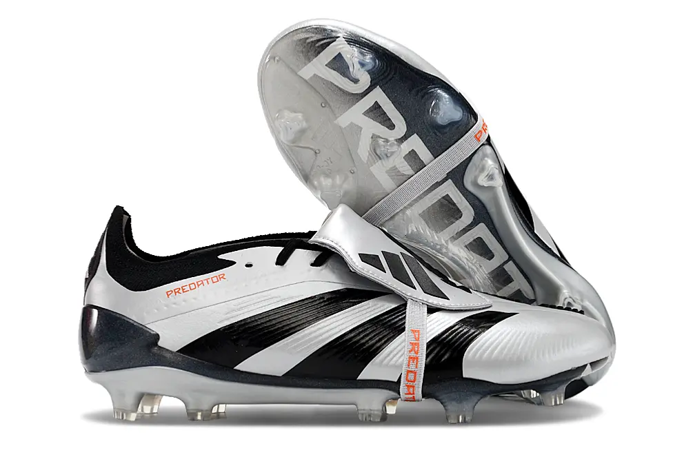 Adidas Predator Elite Foldover Tongue FG - Silver/Black/White