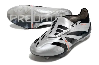 Adidas Predator Elite Foldover Tongue FG - Silver/Black/White
