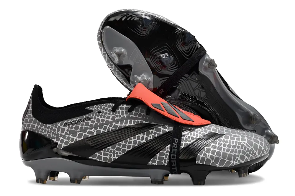 Adidas Predator Elite Foldover Tongue FG - Gray/Black/Red