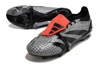 Adidas Predator Elite Foldover Tongue FG - Gray/Black/Red