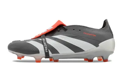 Adidas Predator Elite Foldover Tongue FG - Gray/Electric Orange/White