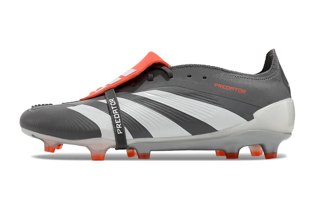 Adidas Predator Elite Foldover Tongue FG - Gray/Electric Orange/White