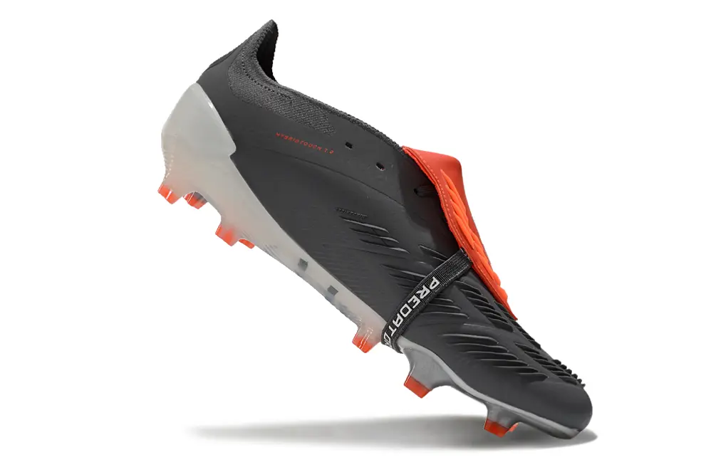 Adidas Predator Elite Foldover Tongue FG - Gray/Electric Orange/White