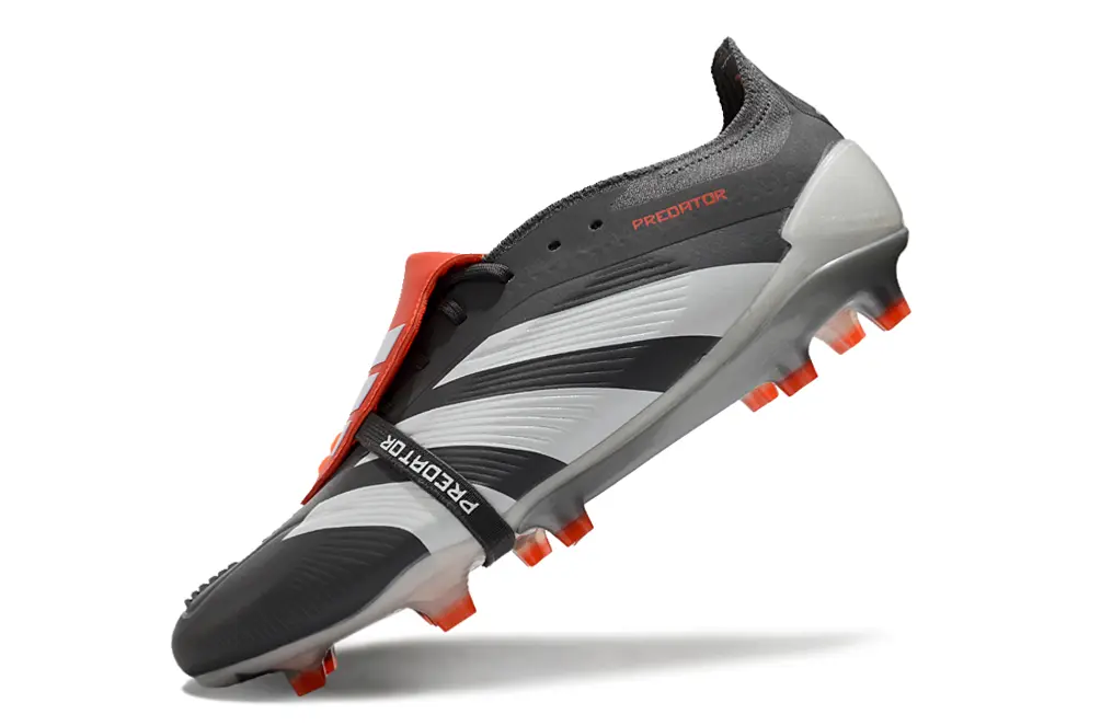 Adidas Predator Elite Foldover Tongue FG - Gray/Electric Orange/White