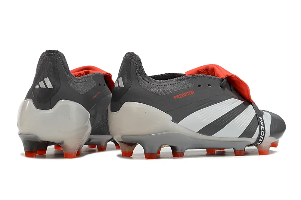 Adidas Predator Elite Foldover Tongue FG - Gray/Electric Orange/White