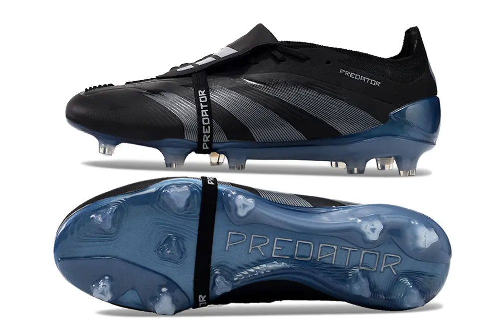 Adidas Predator Elite Foldover Tongue FG - Black/Silver/Blue